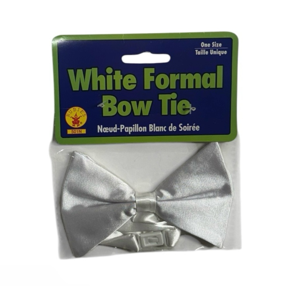 Rubie’s white formal bow tie brand new in packaging never opened or worn tie! - Picture 1 of 6